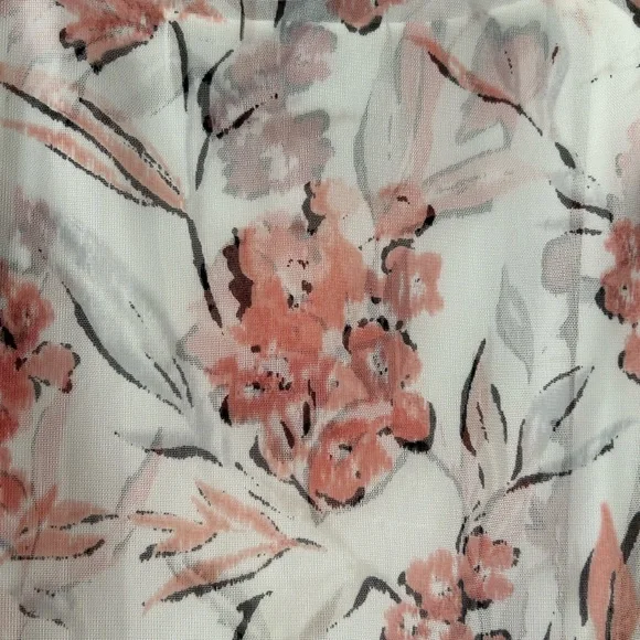 White House Black Market Asymmetrical Printed Mesh Tank - Picture 3 of 3